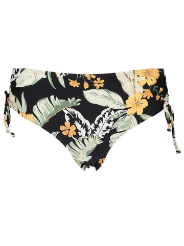 Sunseeker Bikini-Hose in Schwarz/ Grün/ Gelb