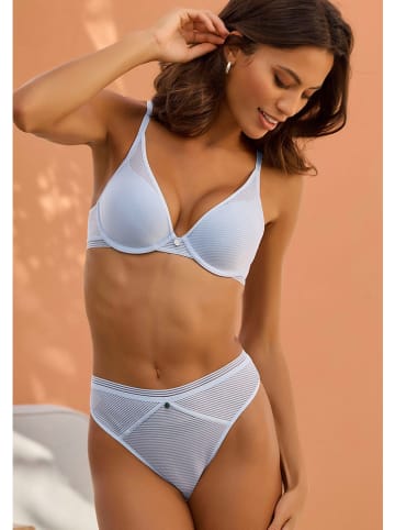 s.Oliver Stringi high waist w kolorze błękitnym