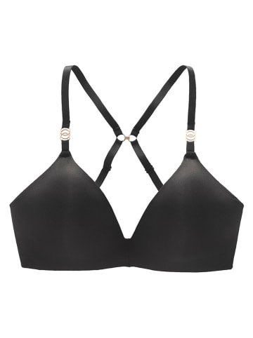 LASCANA Bügelloser BH in Schwarz