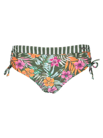 Venice Beach Bikini-Hose in Oliv/ Orange