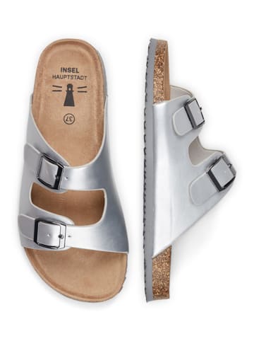 Inselhauptstadt Slippers zilverkleurig