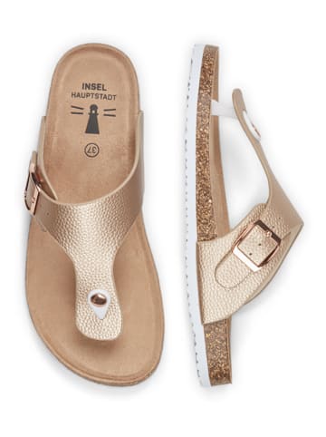 Inselhauptstadt Zehentrenner in Gold