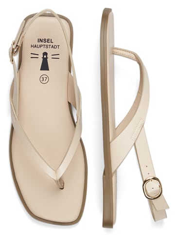 Inselhauptstadt Teensandalen beige