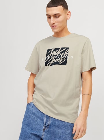 Jack & Jones Koszulka "Colton" w kolorze beżowym