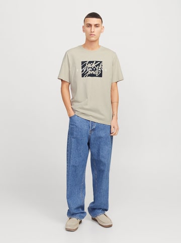 Jack & Jones Koszulka "Colton" w kolorze beżowym