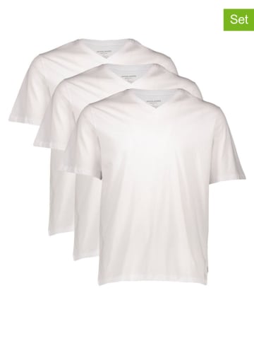 Jack & Jones Koszulki (3 szt.) w kolorze białym