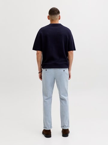Jack & Jones Spodnie chino "Pstmarco" w kolorze błękitnym