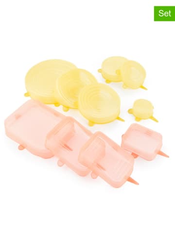 InnovaGoods 10tlg. Deckel-Set in Gelb/ Rosa