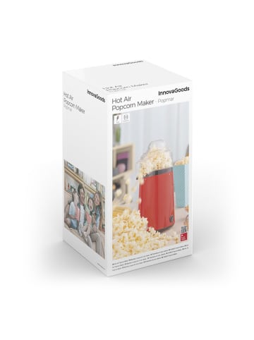 InnovaGoods Hetelulcht popcornmachine rood - (B)14,5 x (H)26 x (D)15 cm