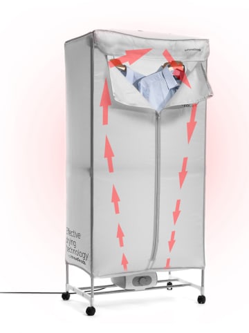 InnovaGoods Elektrischer Wäschetrockner in Grau - (B)70 x (H)150 x (T)45 cm