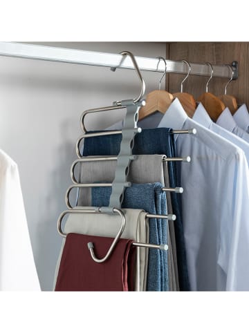 InnovaGoods Wielofunkcyjny wieszak 5w1 w kolorze szarym