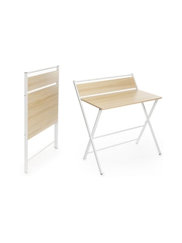 InnovaGoods Klapptisch in Beige/ Weiß - (B)60 x (H)84 x (T)97 cm