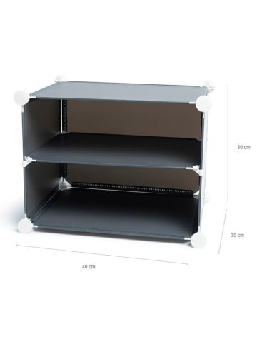 InnovaGoods Schoenenkast grijs - (B)84 x (H)160 x (D)32 cm