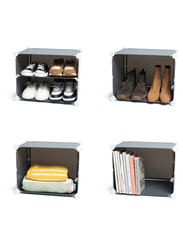 InnovaGoods Szafka w kolorze szarym na buty - 84 x 160 x 32 cm