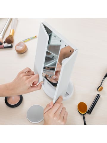 InnovaGoods LED-Vergrößerungsspiegel 4in1 - (B)18 x (H)19 x (T)12 cm