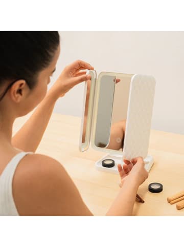 InnovaGoods LED-Schminkspiegel in Weiß