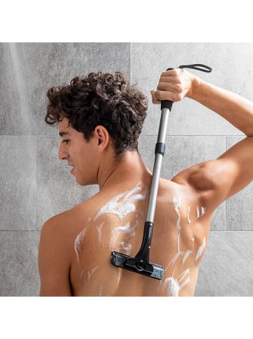 InnovaGoods Golarka w kolorze srebrno-czarnym do pleców i ciała - dł. 54 cm