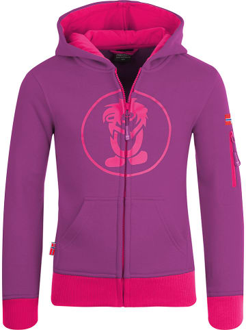 Trollkids Sweatjacke "Sortland"  in Lila/ Pink