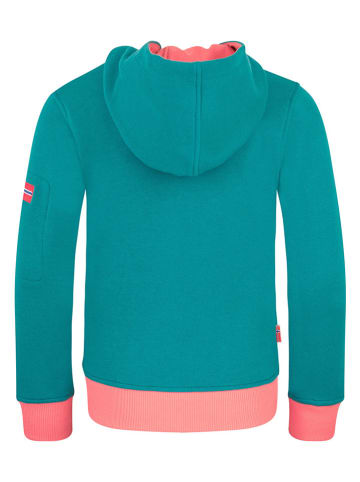 Trollkids Sweatjacke "Sortland" in Türkis