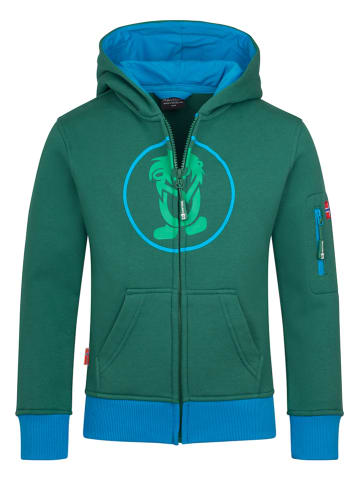Trollkids Bluza "Sortland" w kolorze zielono-niebieskim