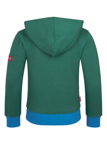 Trollkids Bluza "Sortland" w kolorze zielono-niebieskim