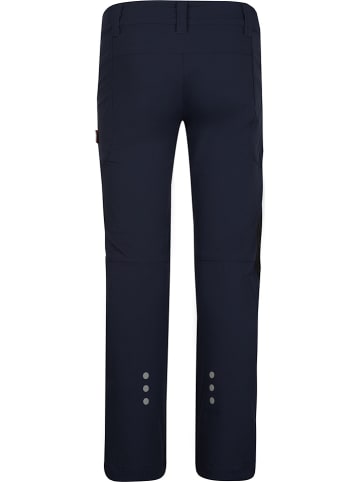 Trollkids Spodnie softshellowe "Lysefjord" w kolorze granatowo-zielonym