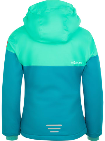 Trollkids Ski-/snowboardjas "Hallingdal" blauw/turquoise
