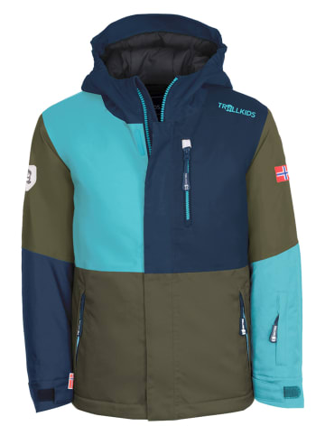 Trollkids Ski-/snowboardjas "Hallingdal" donkerblauw/kaki