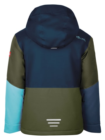 Trollkids Ski-/ Snowboardjacke "Hallingdal" in Dunkelblau/ Khaki