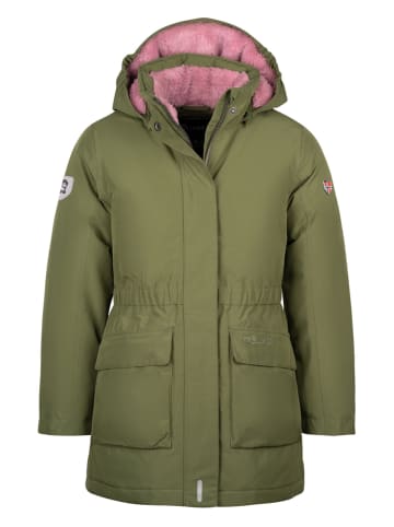 Trollkids Daunenmantel "Alesund" in Khaki