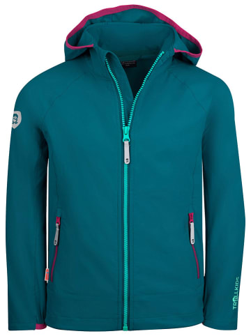 Trollkids Softshelljacke "Kvalvika" in Petrol