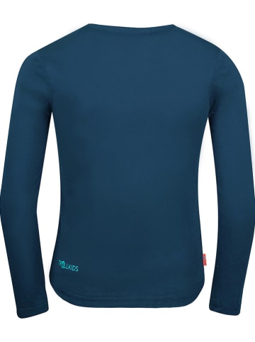 Trollkids Koszulka funkcyjna "Pointillism" w kolorze niebieskim