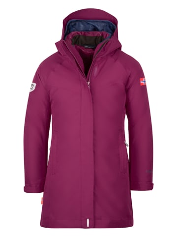 Trollkids 3in1-Funktionsjacke "Senja"  in Lila/ Dunkelblau
