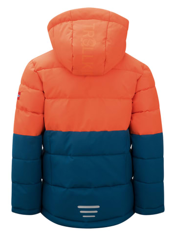 Trollkids Winterjacke "Gryllefjord" in Dunkelblau/ Orange