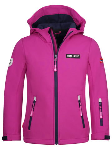 Trollkids Softshelljas "Oslofjord" fuchsia