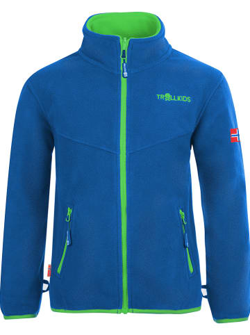 Trollkids Fleecejacke "Oppdal XT" in Grün/ Blau