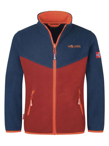 Trollkids Fleece vest "Oppdal XT" donkerblauw
