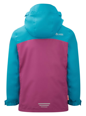 Trollkids 3-in-1 functionele jas "Bryggen" roze/blauw