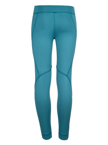 Trollkids Legginsy termiczne "Rondane" w kolorze turkusowym
