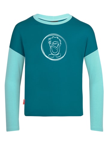 Trollkids Longsleeve "Preikestolen" in Türkis