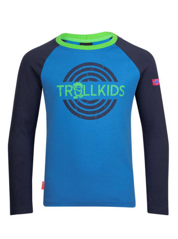 Trollkids Koszulka "Preikestolen" w kolorze niebieskim