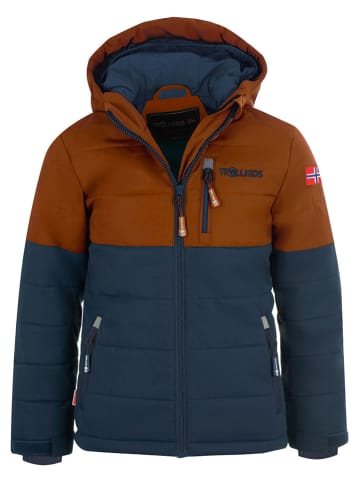 Trollkids Ski-/snowboardjas "Hemsedal" bruin/donkerblauw
