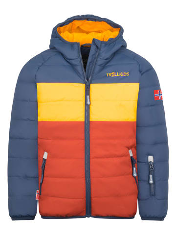 Trollkids Ski-/ Snowboardjacke "Hafjell XT" in Blau/ Rot/ Gelb