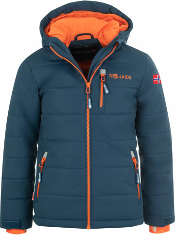 Trollkids Ski-/ Snowboardjacke "Hemsedal XT" in Dunkelblau/ Orange