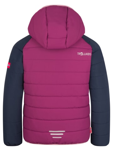 Trollkids Ski-/ Snowboardjacke "Hafjell" in Pink/ Dunkelblau