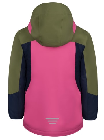 Trollkids Ski-/ Snowboardjacke "Rauland" in Pink/ Khaki