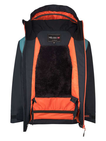 Trollkids Ski-/ Snowboardjacke "Rauland" in Blau/ Schwarz
