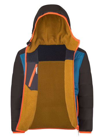 Trollkids Wende-Winterjacke "Sandvika" in Blau/ Hellbraun