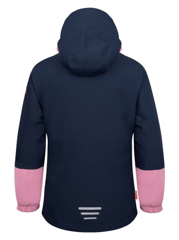 Trollkids Kurtka funkcyjna 3w1 "Kjerak" w kolorze jasnoróżowo-granatowym