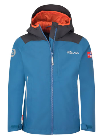 Trollkids Regenjas "Bergen" blauw